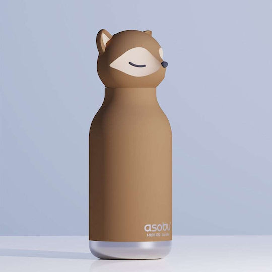 Asobu Bestie Kids Water Bottle Thermos Stainless Steel Bestie Fox 450ml