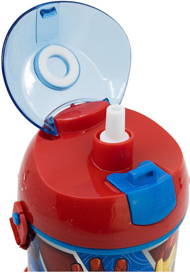 Stor Pop Up Παιδικό Παγούρι Avengers Πλαστικό με Pop-Up Καπάκι 450ml