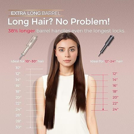 Tymo Hair Curling Iron for Wavy Hair 32mm 52W