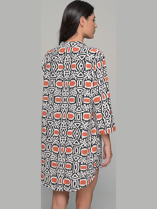 Damen Blusen für Damen Langärmelig Mehrfarbig 040339-Mehrfarbig