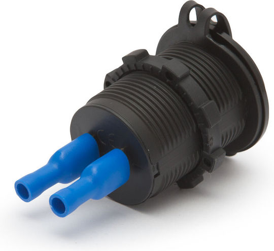 Гнездо Usb За Автомобилна Запалка 12v 24v С 2 Порта 3.1a Зелен Светодиод Защитна Капачка