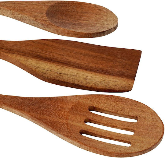 Excellent Houseware Σετ Ξύλινων Εργαλείων Μαγειρικής 3τμχ Γκρι