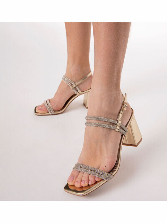 Damen Sandalen Gold