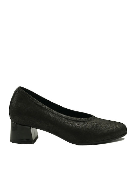 Pumps mit Niedrigem Absatz Schwarz