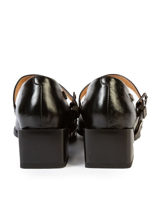 Heels with Strap Black