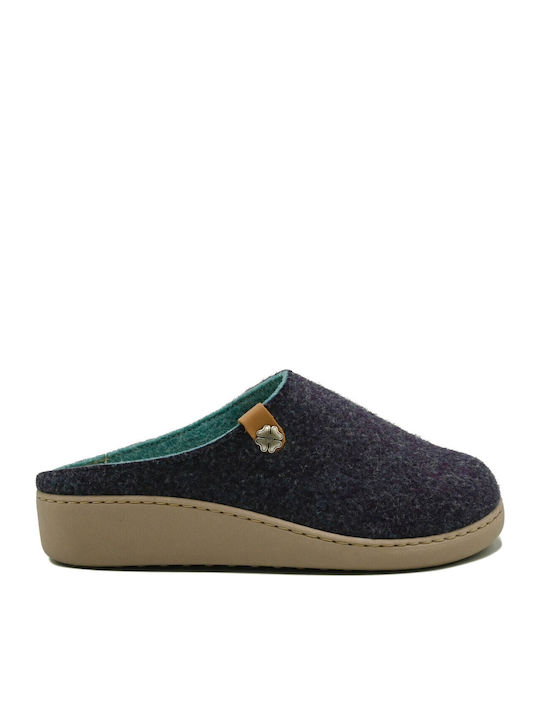 Anatomic Leather Women's Slippers Navy Blue