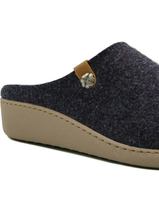 Anatomic Leather Women's Slippers Navy Blue
