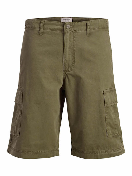 Herren Cargo Shorts Olive Night