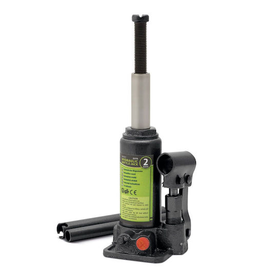 2t Hydraulic Car Jack Bottle Type Car Jack 16-31 Cm Compact Steel Black
