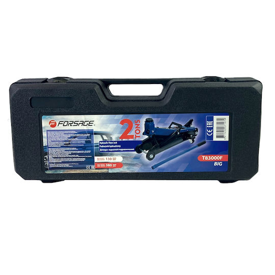 Cric Hidraulic 2 Tone Tip «broască» Valiză + Cauciuc