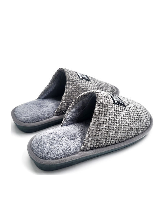 Herren Hausschuhe Grau