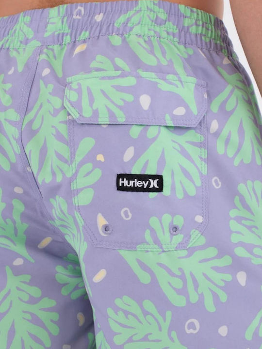 Hurley Men's Swimwear Shorts Purple Floral
