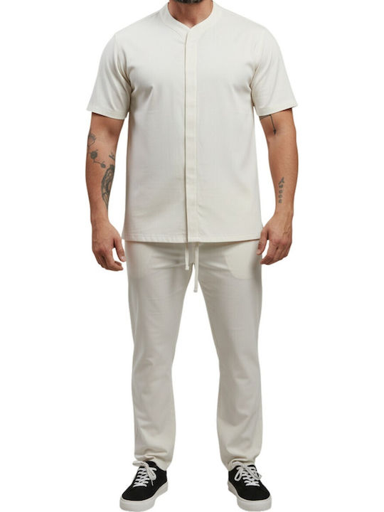 Makan Beige Men's Trousers
