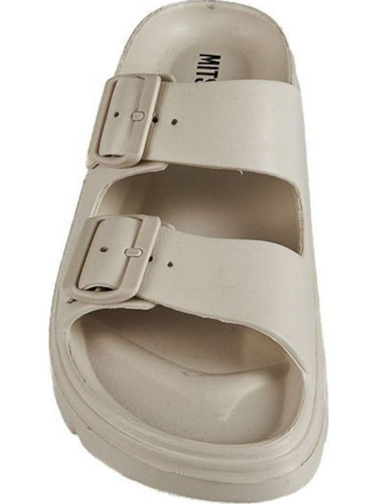 Damen Zehentrenner in Beige Farbe