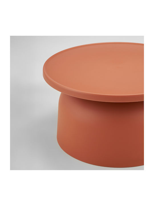 Round Side Table Domi Terracotta W67xD67xH36cm