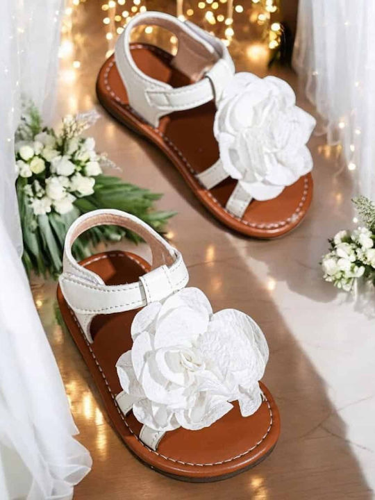 Kids' White Sandals