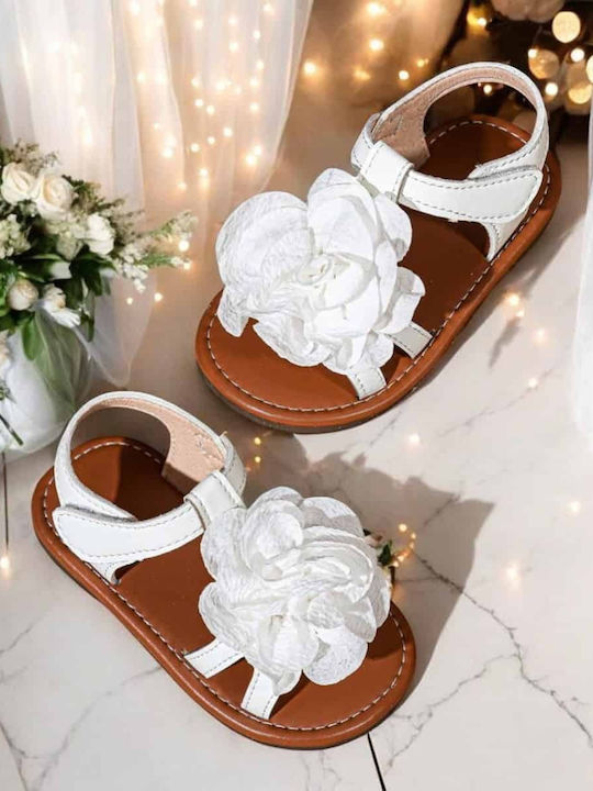 Kids' White Sandals