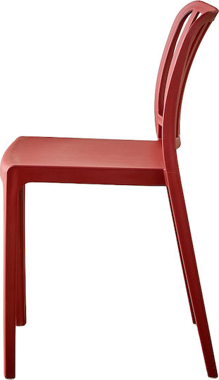Flip Scaun de Dining din Polipropilenă Bordeaux 41x41x79 cm