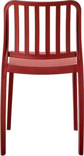 Flip Scaun de Dining din Polipropilenă Bordeaux 41x41x79 cm