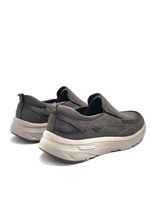 Men's Loafers in Gray Colour