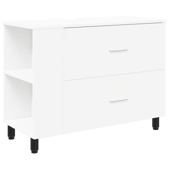 vidaXL Πάγκος χωρίς Νιπτήρα Μ80xΒ35xΥ60cm Λευκό