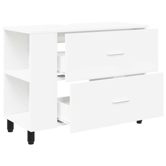 vidaXL Πάγκος χωρίς Νιπτήρα Μ80xΒ35xΥ60cm Λευκό