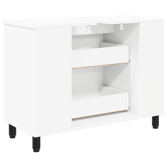 vidaXL Πάγκος χωρίς Νιπτήρα Μ80xΒ35xΥ60cm Λευκό