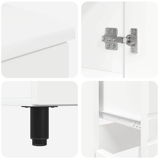 vidaXL Πάγκος χωρίς Νιπτήρα Μ60xΒ35xΥ80cm Λευκό