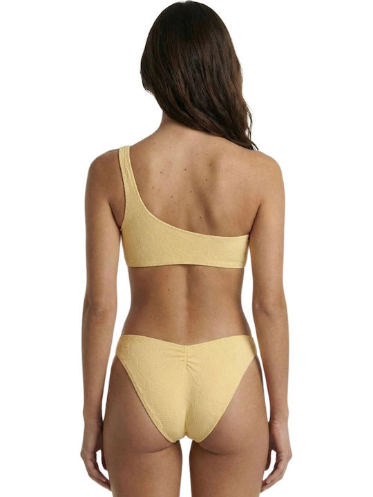 Aphrodite Bikini Top Cu Un Umăr Galben