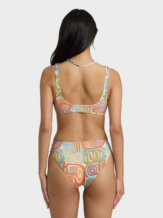Surf Bikini Top Orange Multi