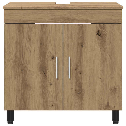 vidaXL Bathroom Vanity Unit without Sink M60xB35xH60cm Oak