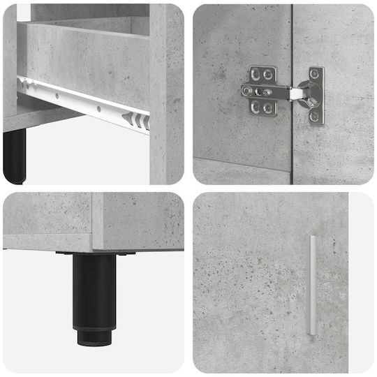 vidaXL Πάγκος χωρίς Νιπτήρα Μ60xΒ35xΥ60cm Γκρι Σκυροδέματος