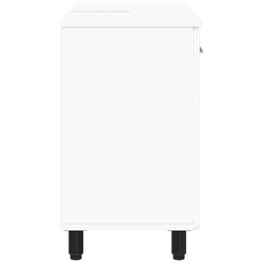 vidaXL Баня Масa Без Смесител М60xД35xВ60см Бял