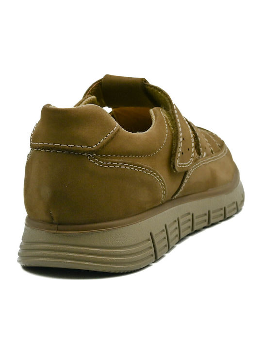 Leather Men's Sandals in Beige Colour