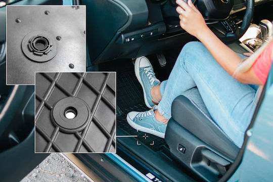 Rubber Mats Set Peugeot Partner Ii Combivan Tepee 5-seater From 2008 To 2018