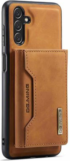 DG.MING Wallet Δερματίνης / Tempered Glass Καφέ (Galaxy A35)