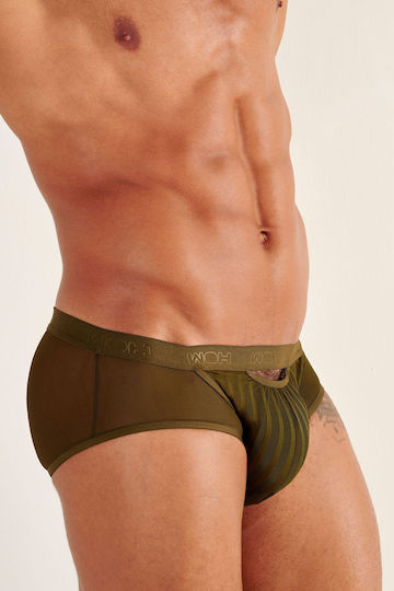 WOH Ανδρικό Sexy Slip Πράσινο