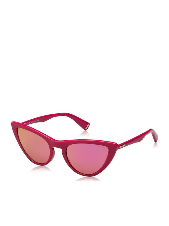 Police Women's Sunglasses with Purple Plastic Frame SPL902 6QWK