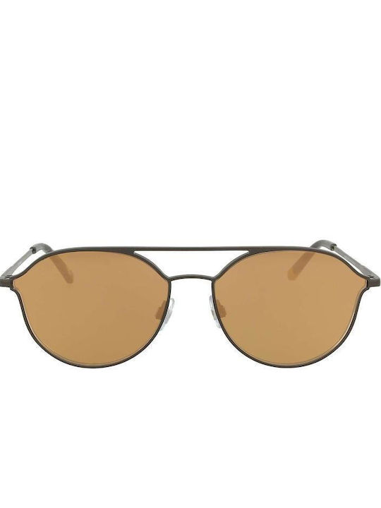 Web Women's Sunglasses with Black Metal Frame and Brown Lens WE0208 02G