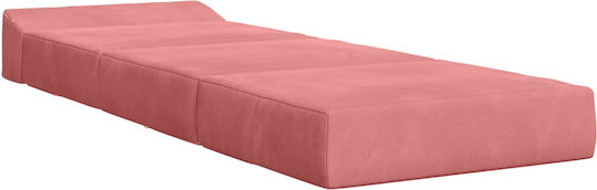 Sessel Bett Samt Rosa 200x70x63cm