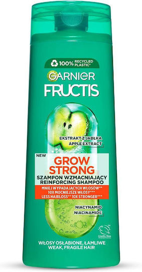 Garnier Fructis Grow Strong Σαμπουάν Αναδόμησης/Θρέψης για Ταλαιπωρημένα Μαλλιά 400ml
