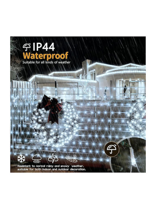 Led Garden Light Net 192 Diodes 8 Modes Waterproof Curtain 3x2 M