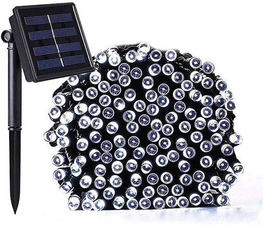 100 Lights LED 21m. Cold White Solar in String 1pcs