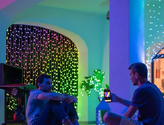 400 Smart Λαμπάκια LED 2.1μ. x 150εκ. RGBW τύπου Κουρτίνα