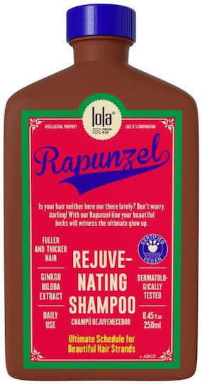 Lola Cosmetics Rapunzel Sampon De Par Volum Și Strălucire Pentru Toate Tipurile De Păr 250ml