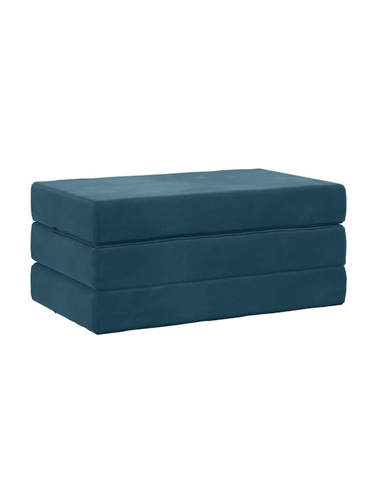 vidaXL Velvet Blue Decorative Pillow Case 45x80cm