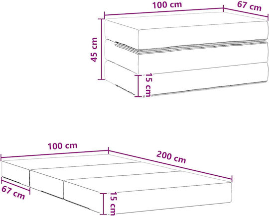 vidaXL Dekorativer Kissenbezug Braune 45x100cm