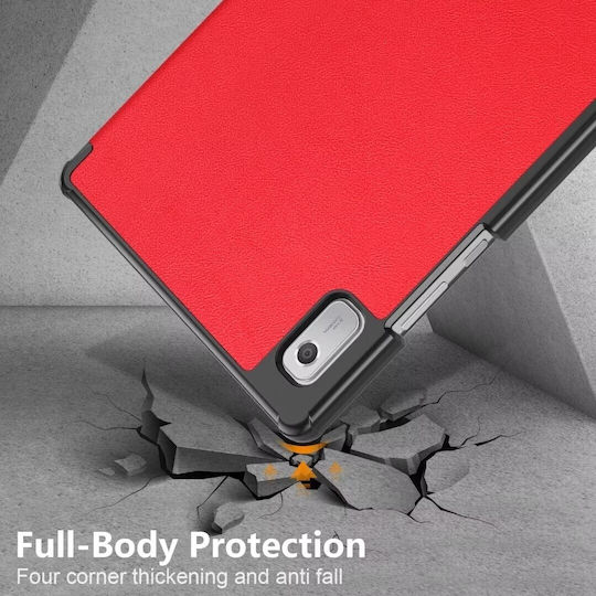 3-слоен Флип Капак Червен Lenovo Tab M9