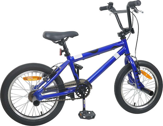 vidaXL 16" Kinderfahrrad BMX Blau
