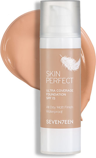 Seventeen Skin Perfect Ultra Coverage Waterproof Liquid Make Up SPF15 06 30ml